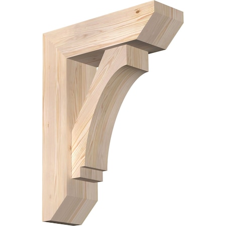 Imperial Slat Smooth Bracket W/ Offset Brace, Douglas Fir, 7 1/2W X 24D X 32H